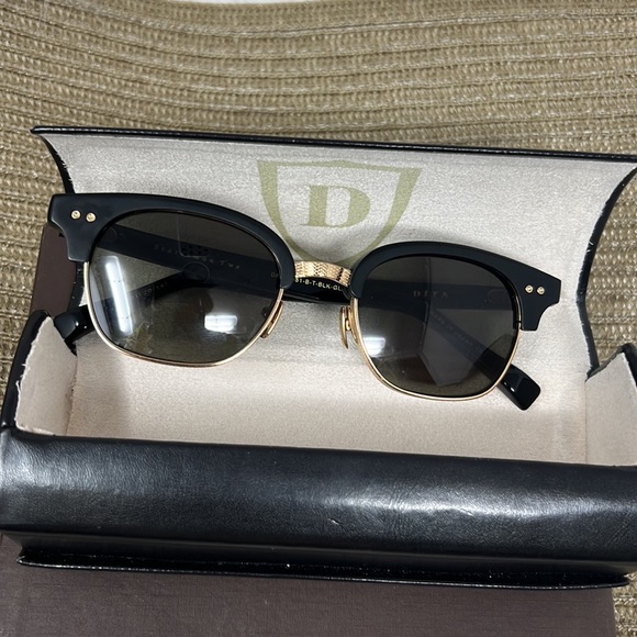 DITA STATESMAN TWO SUNGLASSES DRX-2051-B-T-BLK-Gold-50  50-20-147 - Picture 1 of 12